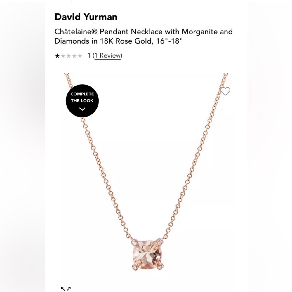 David Yurman Chatelaine pendant necklace Rose Gold